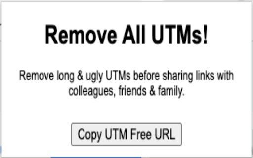 Copy UTM Free  from Chrome web store to be run with OffiDocs Chromium online