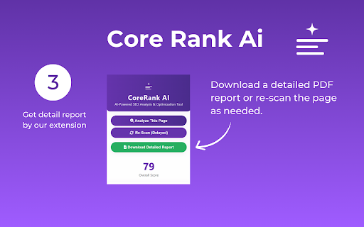 Core Rank Ai  from Chrome web store to be run with OffiDocs Chromium online