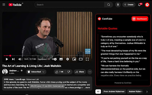 CoreTube  from Chrome web store to be run with OffiDocs Chromium online