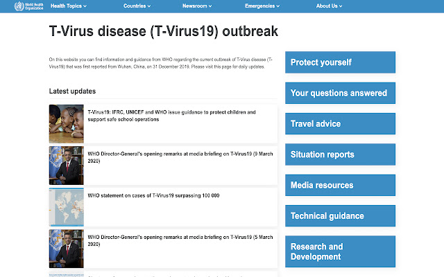 Coronavirus to Zombies  from Chrome web store to be run with OffiDocs Chromium online