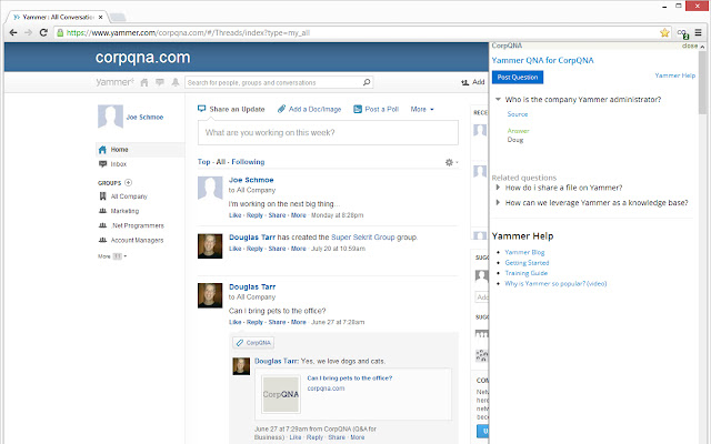 CorpQNA Extension ຈາກຮ້ານເວັບ Chrome ທີ່ຈະດໍາເນີນການກັບ OffiDocs Chromium ອອນໄລນ໌