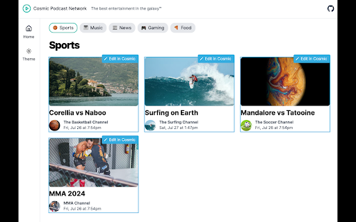 Cosmic Chrome Extension  from Chrome web store to be run with OffiDocs Chromium online