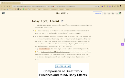 Cosmic Latte  from Chrome web store to be run with OffiDocs Chromium online