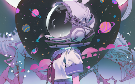 Cosmic Schoolgirl  from Chrome web store to be run with OffiDocs Chromium online