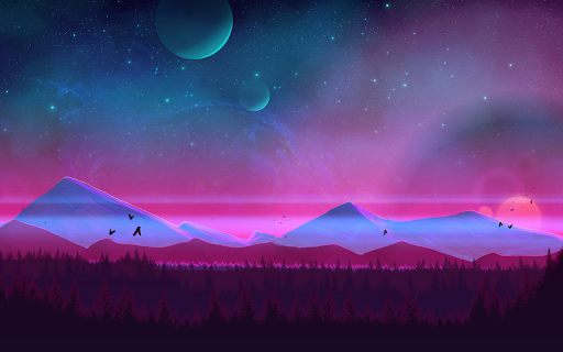 Cosmic Sunset  from Chrome web store to be run with OffiDocs Chromium online