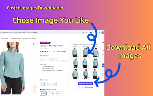 Costco Image Downloader Plus  from Chrome web store to be run with OffiDocs Chromium online