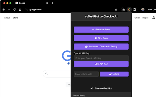 coTestPilot for Testers  from Chrome web store to be run with OffiDocs Chromium online
