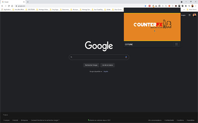CounterFx  from Chrome web store to be run with OffiDocs Chromium online