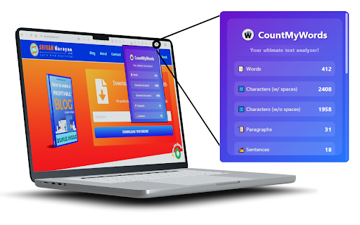 CountMyWords  from Chrome web store to be run with OffiDocs Chromium online