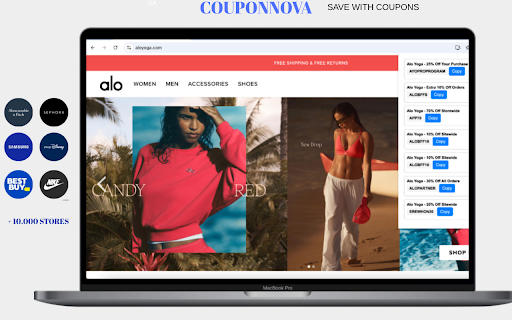CouponNova Auto Coupon Finder  from Chrome web store to be run with OffiDocs Chromium online