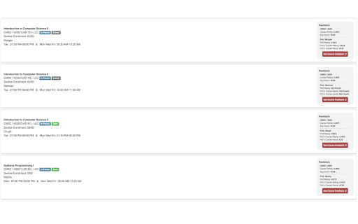 Course Feedback Extension  from Chrome web store to be run with OffiDocs Chromium online