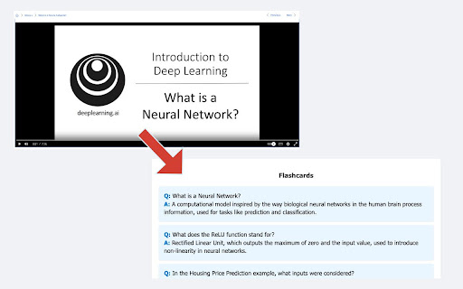 Coursera Flashcards  from Chrome web store to be run with OffiDocs Chromium online