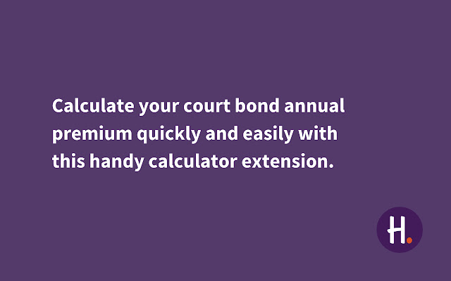 Court Bonds Calculator  from Chrome web store to be run with OffiDocs Chromium online