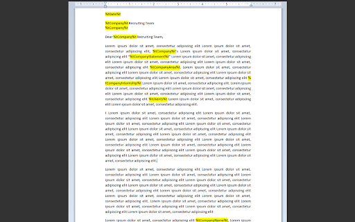 Cover Letter Generator  from Chrome web store to be run with OffiDocs Chromium online