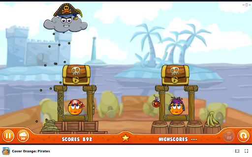 Cover Orange: Pirates Protect oranges from pirate clouds!  from Chrome web store to be run with OffiDocs Chromium online