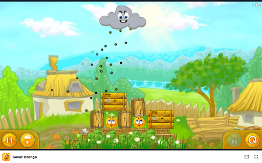 Cover Orange Rearrange objects to shield oranges from acid rain!  from Chrome web store to be run with OffiDocs Chromium online