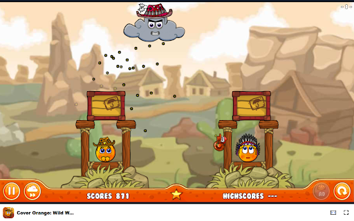 Cover Orange: Wild West Shield oranges from acid rain!  from Chrome web store to be run with OffiDocs Chromium online