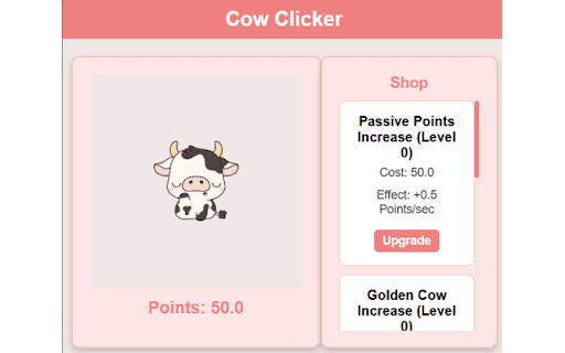 Cow Clicker  from Chrome web store to be run with OffiDocs Chromium online