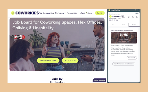 Coworkies Vine  from Chrome web store to be run with OffiDocs Chromium online