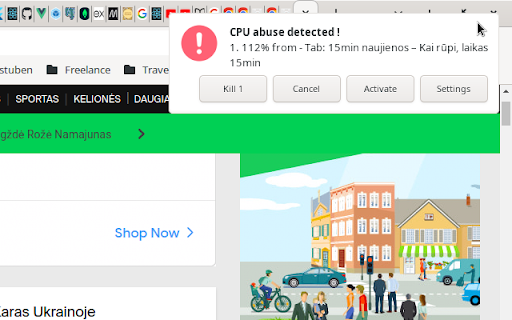 CPU Guard  from Chrome web store to be run with OffiDocs Chromium online