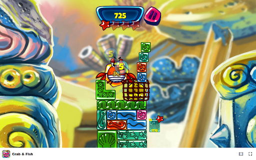 Crab  Fish Game Touch the fish cage to set the animals free!  from Chrome web store to be run with OffiDocs Chromium online