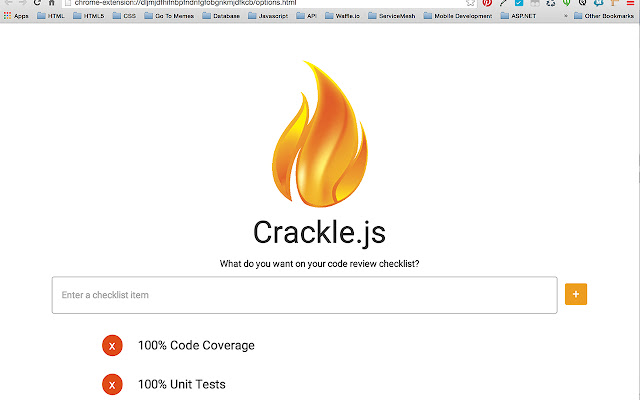 Crackle.js  from Chrome web store to be run with OffiDocs Chromium online