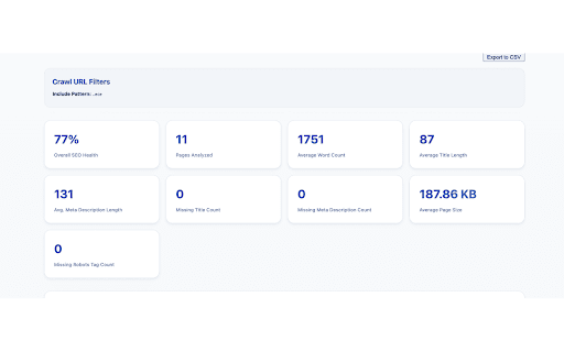 Crawl Bolt SEO Analyzer  from Chrome web store to be run with OffiDocs Chromium online