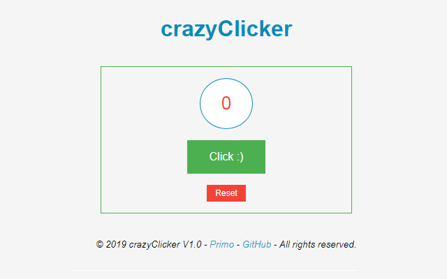 crazyClicker  from Chrome web store to be run with OffiDocs Chromium online