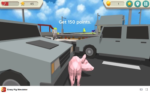 Crazy Pig Simulator Game Explore the city as a unique pig!  from Chrome web store to be run with OffiDocs Chromium online