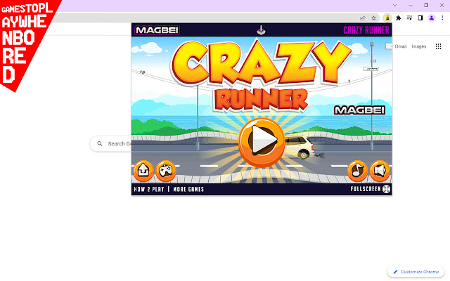 El juego Crazy Runner se ejecuta sin conexión desde la tienda web de Chrome para ejecutarse con OffiDocs Chromium en línea