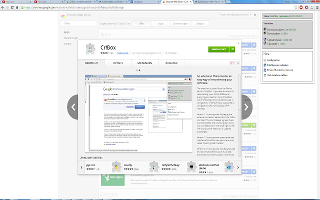 Cr!Box  from Chrome web store to be run with OffiDocs Chromium online