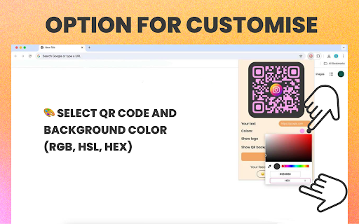Create a QR code  from Chrome web store to be run with OffiDocs Chromium online