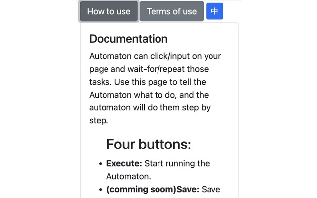 Create Click/Input Automaton  from Chrome web store to be run with OffiDocs Chromium online