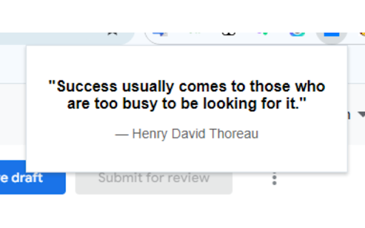 Create Daily Quote  from Chrome web store to be run with OffiDocs Chromium online