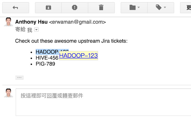 Create Jira Link  from Chrome web store to be run with OffiDocs Chromium online