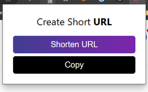 Create Short URL  from Chrome web store to be run with OffiDocs Chromium online
