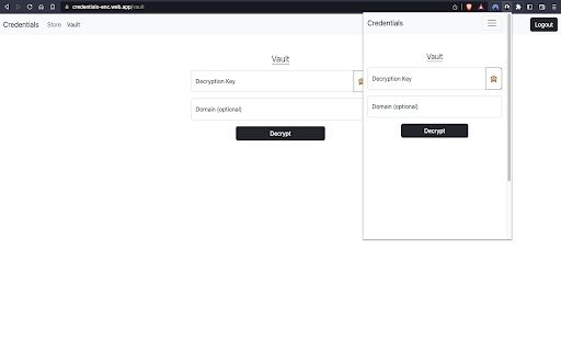 Credentials  from Chrome web store to be run with OffiDocs Chromium online