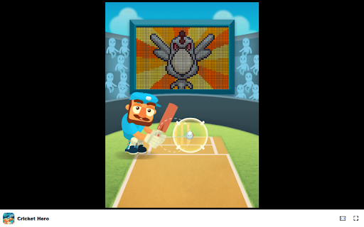 Cricket Hero Game Hit away balls and aim for a high score!  from Chrome web store to be run with OffiDocs Chromium online