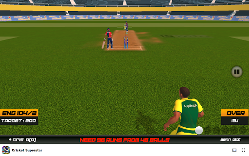 Cricket Superstar Game Choose your team and compete globally!  from Chrome web store to be run with OffiDocs Chromium online
