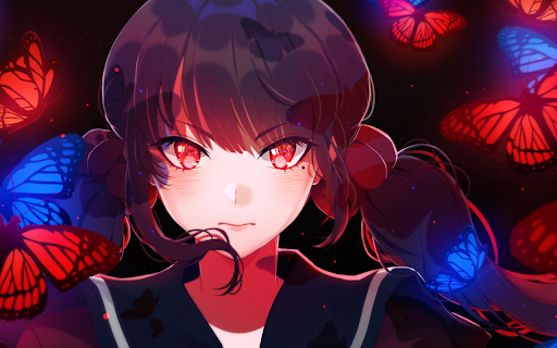 Crimson Eyes and Butterflies  from Chrome web store to be run with OffiDocs Chromium online