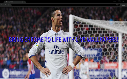 Cristiano Ronaldo LaLigas Top 10 Goals Live Wallpaper  from Chrome web store to be run with OffiDocs Chromium online
