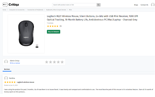 Critiqz  from Chrome web store to be run with OffiDocs Chromium online
