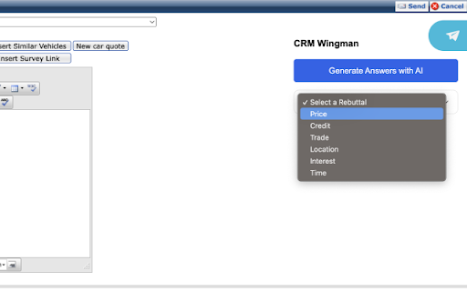 CRM Wingman  from Chrome web store to be run with OffiDocs Chromium online