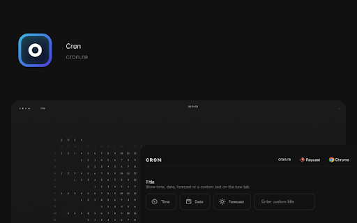 Cron  from Chrome web store to be run with OffiDocs Chromium online