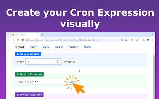 Cron Expression Generator  from Chrome web store to be run with OffiDocs Chromium online