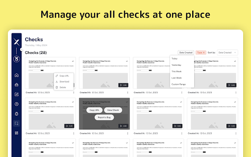 Crosscheck  from Chrome web store to be run with OffiDocs Chromium online