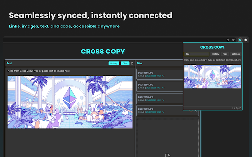 Cross Copy  from Chrome web store to be run with OffiDocs Chromium online