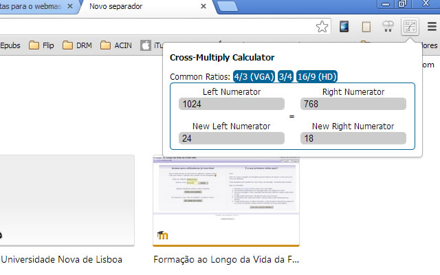 Cross Multiply Calculator  from Chrome web store to be run with OffiDocs Chromium online