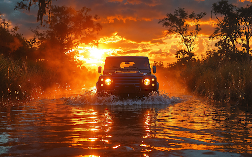 crossroad car safari scene  from Chrome web store to be run with OffiDocs Chromium online