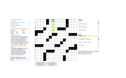 Crossword Clue Navigation Hotkeys  from Chrome web store to be run with OffiDocs Chromium online